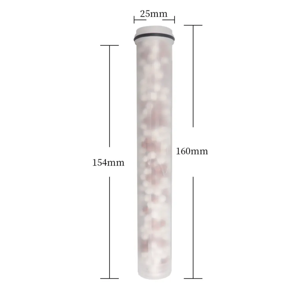 Supplier photo: cartridge dimensions, 25 mm wide and 160 mm long